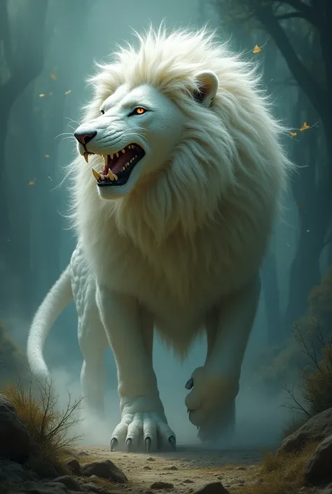 Crocodile +white lion coleb hybrid  trantransmutation 