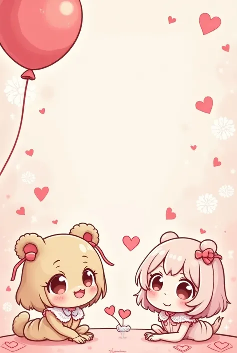 Cartoons for a comic, About Valentines Day anime kawaii 