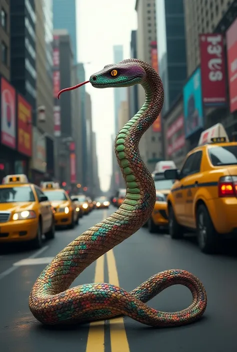 A snake shopping for taxis 
