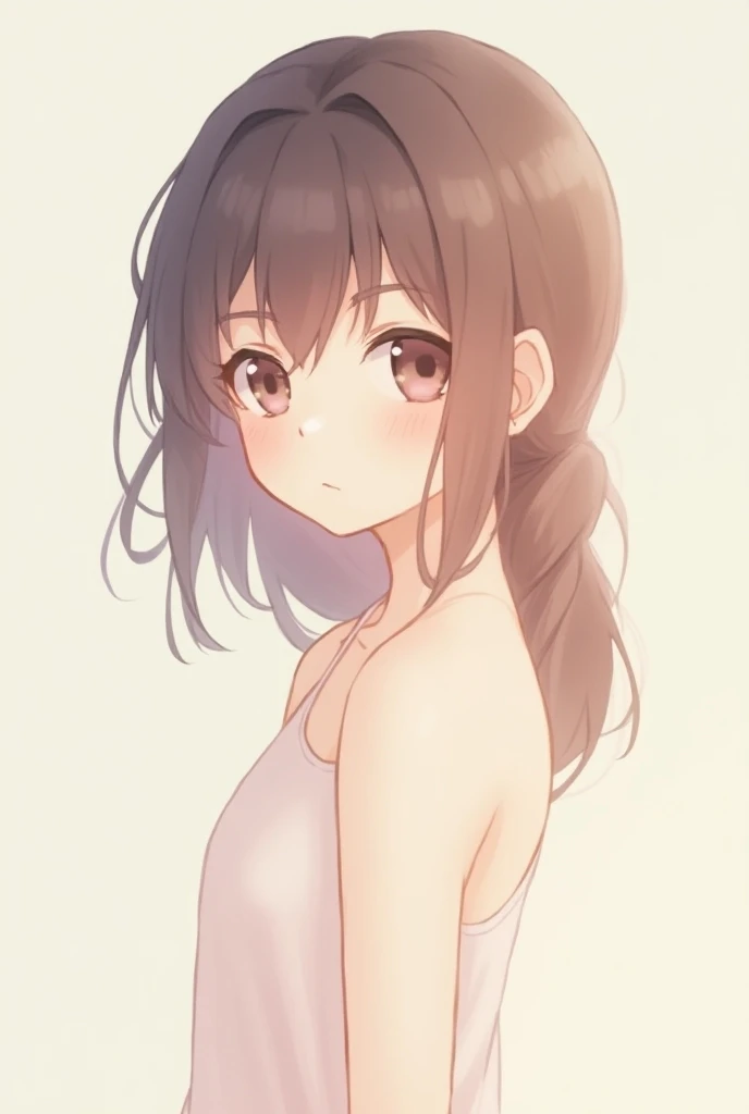 take a picture of an anime girl without a swimsuit 