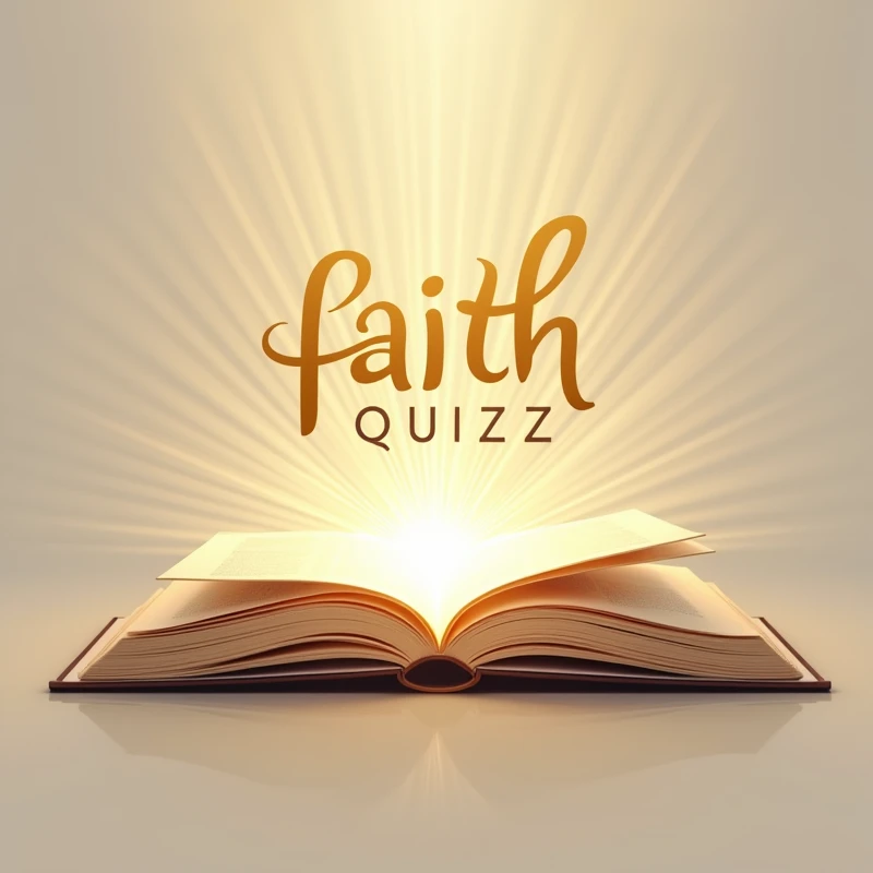  create a logo for a biblical quiz channel called faith quizz ,  with the slogan increase your spiritual wisdom !.  the logo must have a clean design ,  bible ,  ideal for an online audience .  place a centralized open bible ,  with smooth and detailed pag...