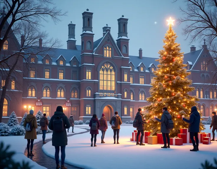 UNIVERSITY AT CHRISTMAS WITH THE UTB LOGO