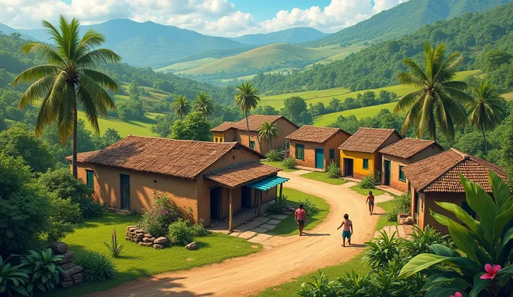 simple villages in the interior of northeastern Brazil