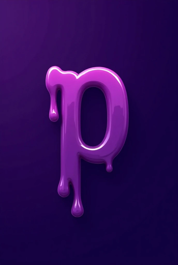 A purple logo with the "PURPLE P." word in a drip font