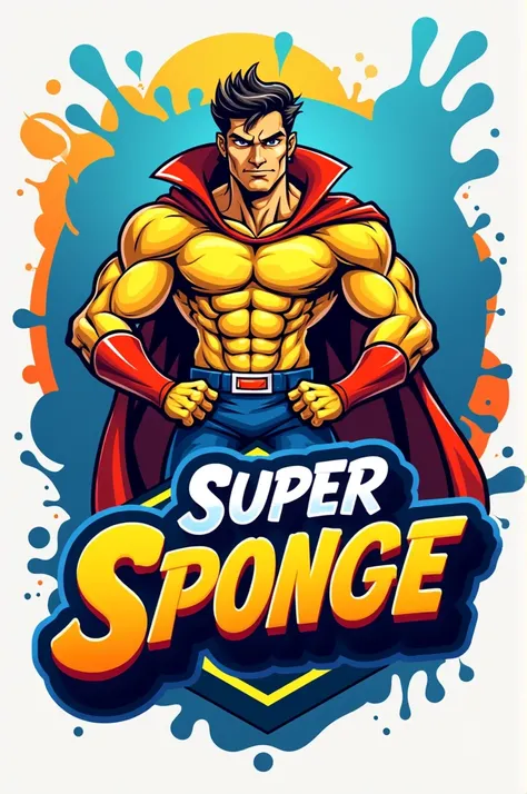 Create a logo for the name Super Sponge