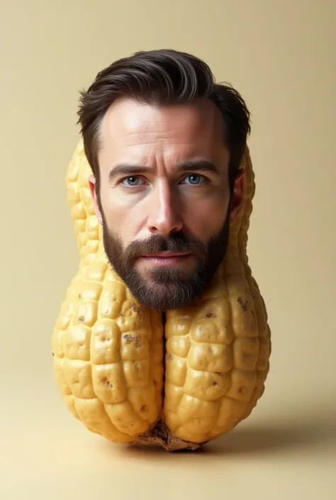 Chris Evans’s face on a peanut