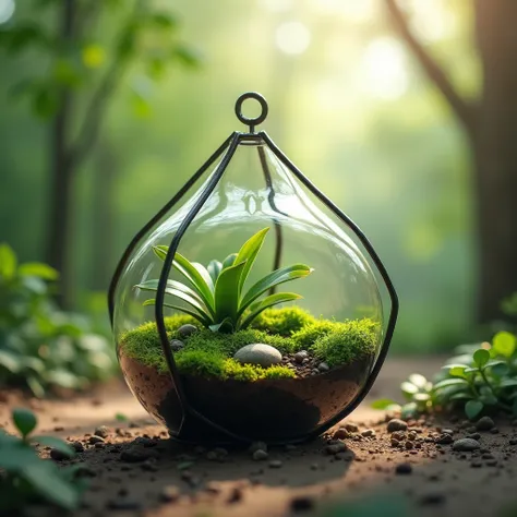 Give me a logo of a recyclable terrarium company