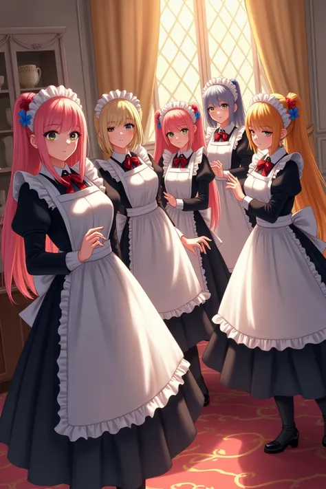 Interesting girls wearing the maid