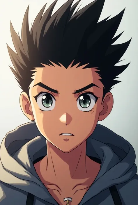 A young man looks at the camera 
camera 
The young mans name is Rex 
anime 
