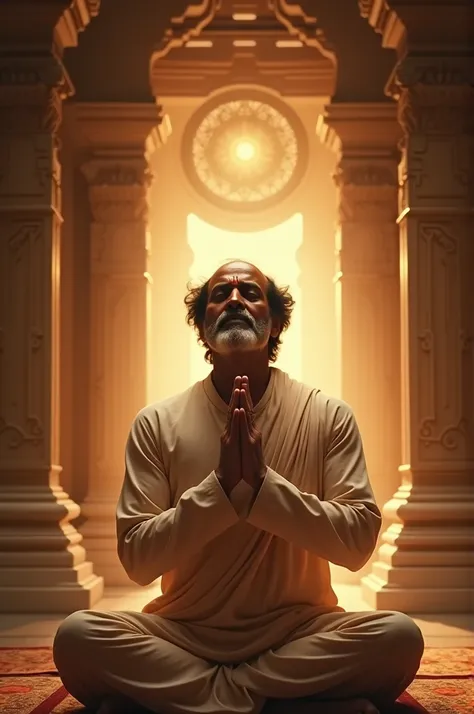 Actor Rajinikanth worships gods