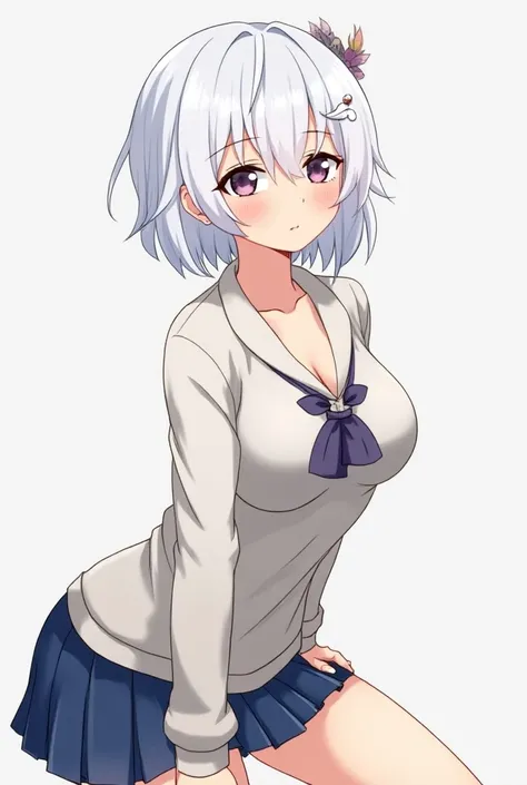 Draw me white haired anime girl Hentai