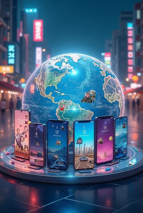 Image that represents Samsungs ability to customize its products depending on the country 