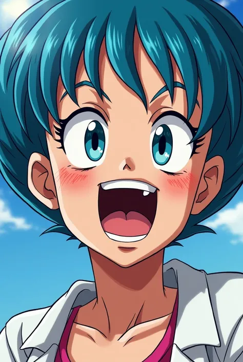 Dragon Ball Bulma with her mouth open