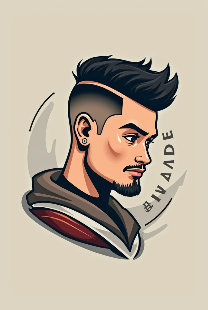 Create a modern logo for a barber with the name Bomba Fade