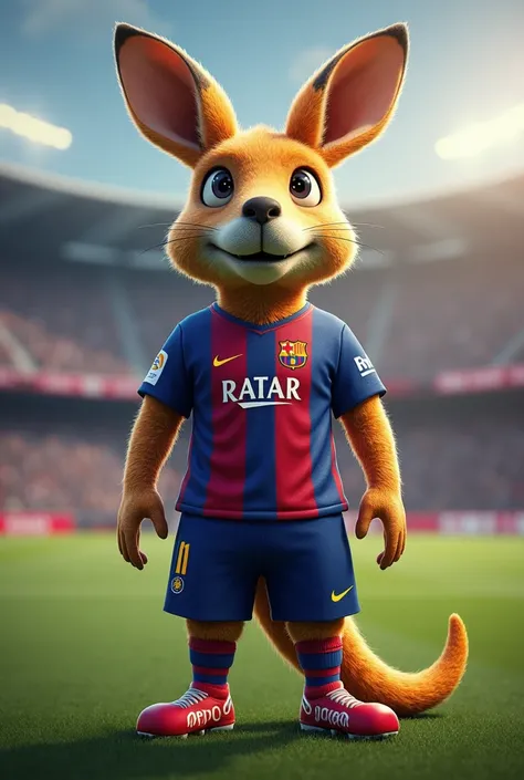 Cabeza kangaroo  /  body of Barcelona football club