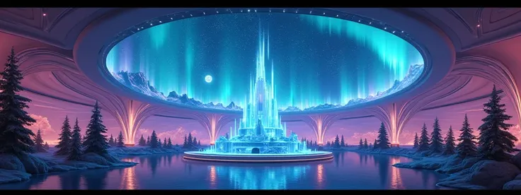 A fusion of holograms and Aurora Diamond Vision, a huge planetarium-like structure that projects beautiful scenery in 360 degrees, the best quality