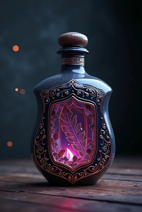 STYLIZED BOTTLE OF TATTOO INK