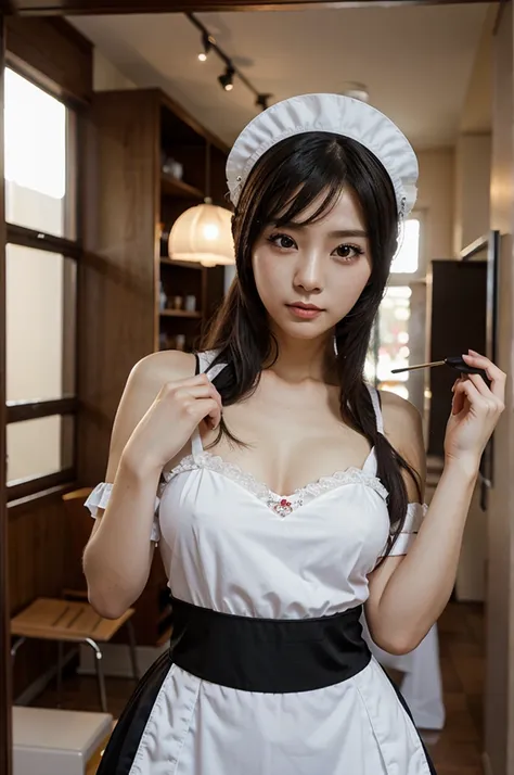 Maid cosplayer korean