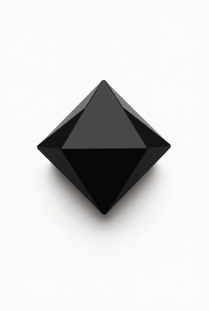 One black square diamond white background zoom in