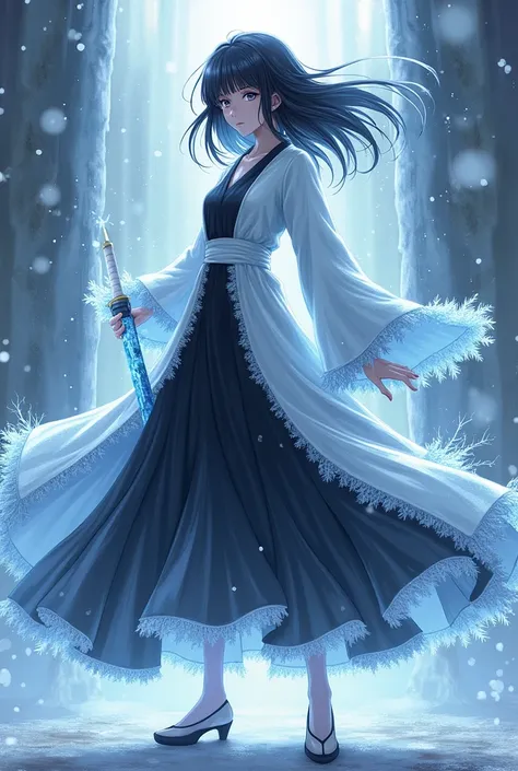 Rukia de la seria Bleach en su forma de Bankai