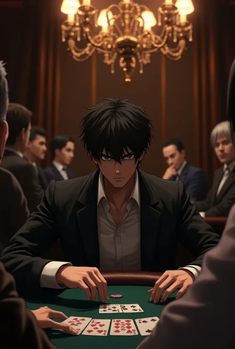 Eren Jeager playing poker 