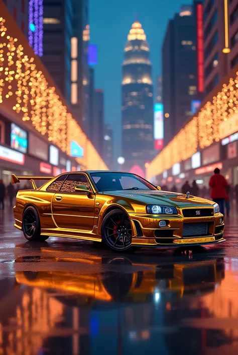 Skyline R34 Chrome Gold Holiday Aidilfitri Package 