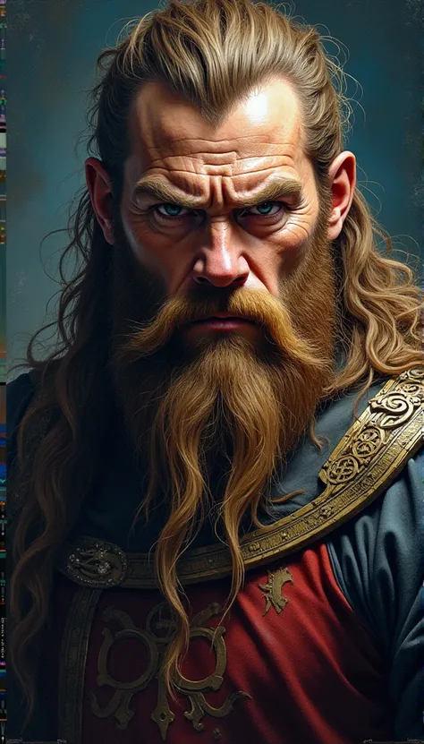 
a close up of a statue of a ((viking)) god, 
painted portrait of ((rugged odin)),
 ((norse)) god, 
epic ((viking)) king, ,
 male god (svarog)) portrait,
 ((viking)) shaman,
 portrait of a ((viking)), 
((viking)) warrior,
 ((viking)) style,
 arcane style (...