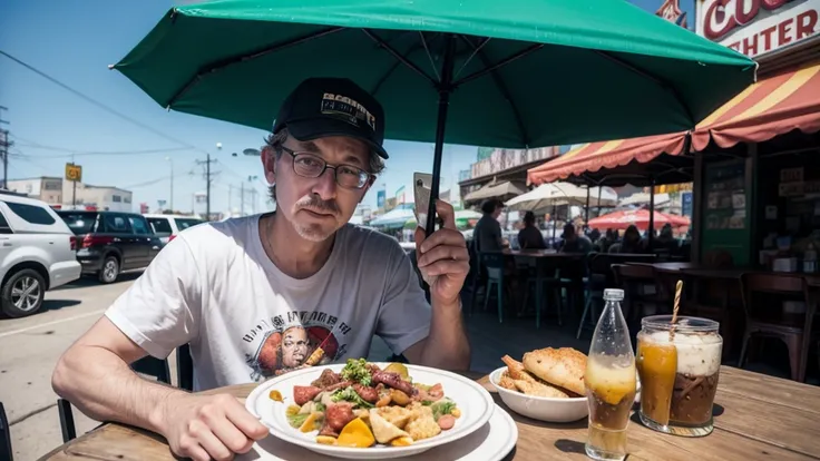 Charles Feltman e seu carrinho de comida em Coney Island