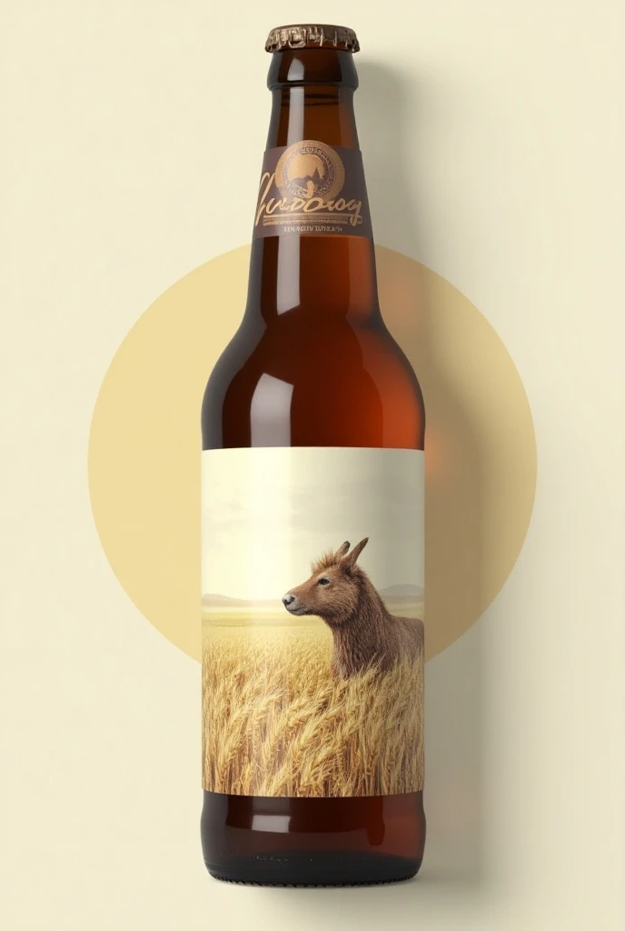 Craft beer called Nordhog ,  with a different fine label with light colors and that has an image in the middle maybe of a barley field or something like that 
