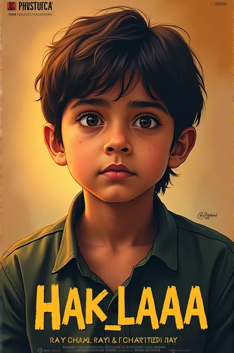  poster of a pakistani film " Hak_laaaa" based on a school going s stammering boy .who inspired from a Bollywood actors and he do mimicry of actors and he wants to be and actor but he do stammering and people bullying him of his language problem he dont wa...