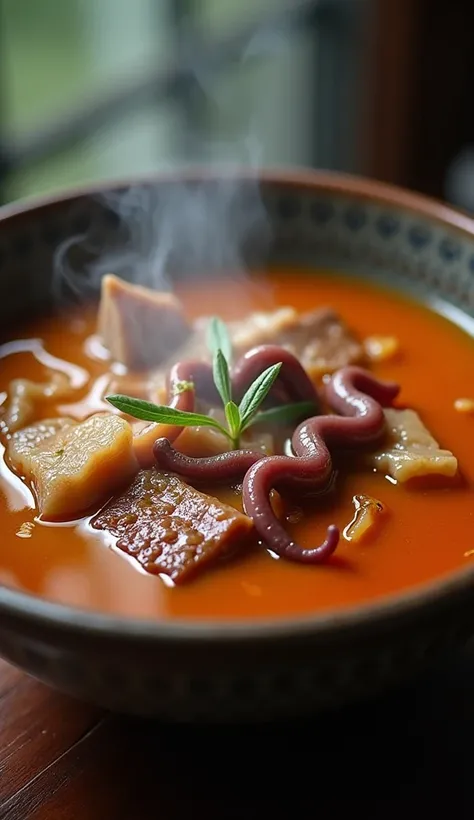  of food,  stewed beef tendon until it rots ,  is an Asian soup .  The soup is very rich ,  cooked with Asian cooking , Its very tempting .  exquisite dishes ,  removes hot steam , clear image. Shallow depth of field,  filmed with an 18k camera ,  Take a c...