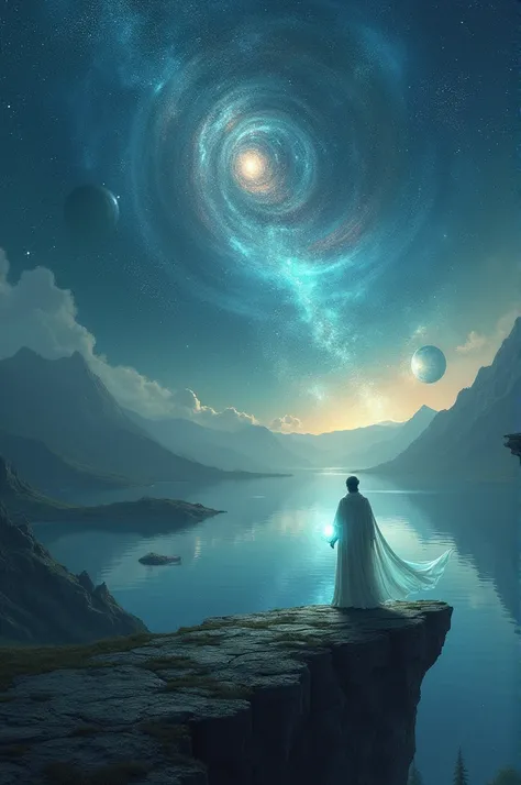 It seems like youre looking for a prompt related to an anime image featuring a theme of solitude or being alone. Here’s a creative prompt you can use:

---

Prompt: "Alone in the Cosmos"

Imagine a scene where a lone character stands on the edge of a cliff...