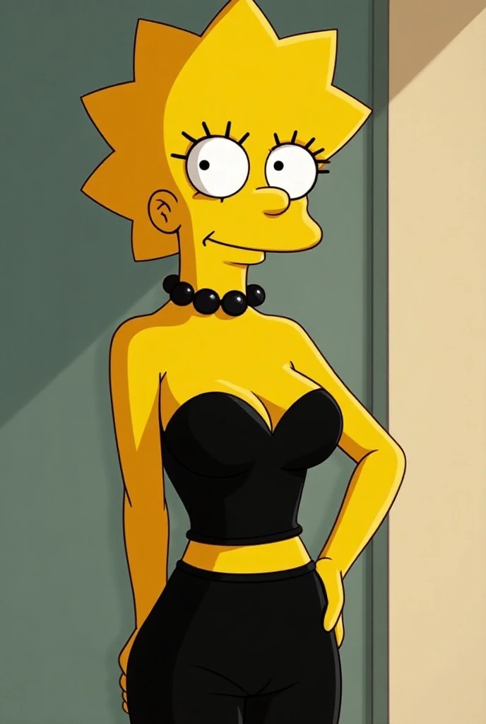 Sexy Lisa Simpson in a black skirt