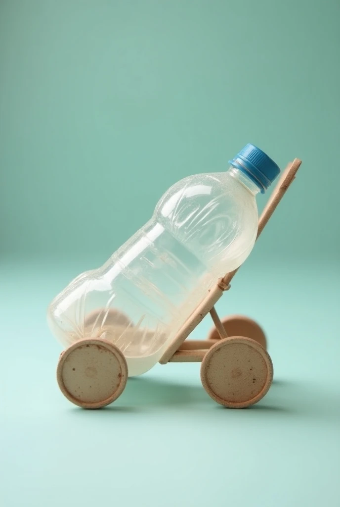  cart made with pet bottle, pet bottle cart , miniature stroller , toy,  miniature car with pet bottle,  craft with pet bottle , toy de garrafa pet