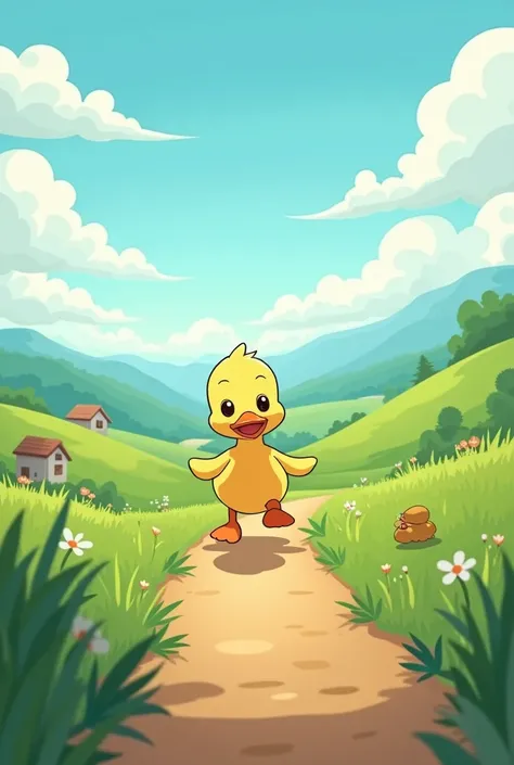 1 duck  went out one day over the hills and far away animated cartoon 