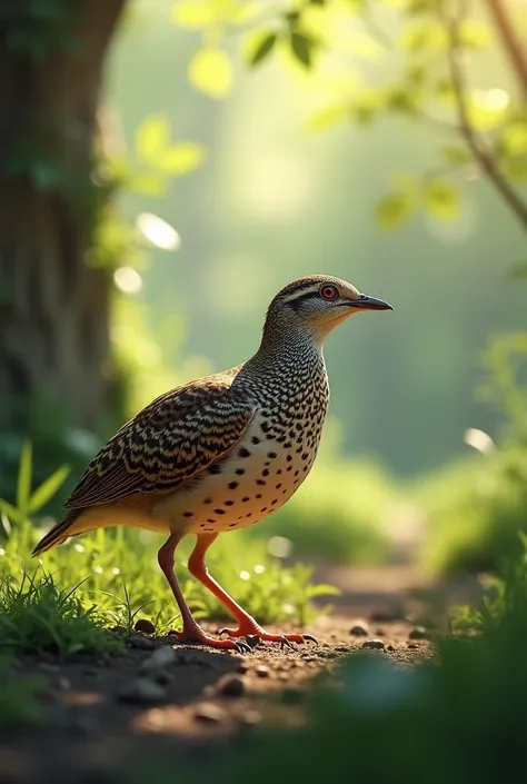 A detailed, high-quality Stable Diffusion prompt for the topic "Burung puyuh" (Quail) would be:

quail, 1bird, detailed feathers, feathered body, detailed beak, detailed eyes, beautiful detailed plumage, photorealistic, 8k, ultra-detailed, masterpiece, hyp...