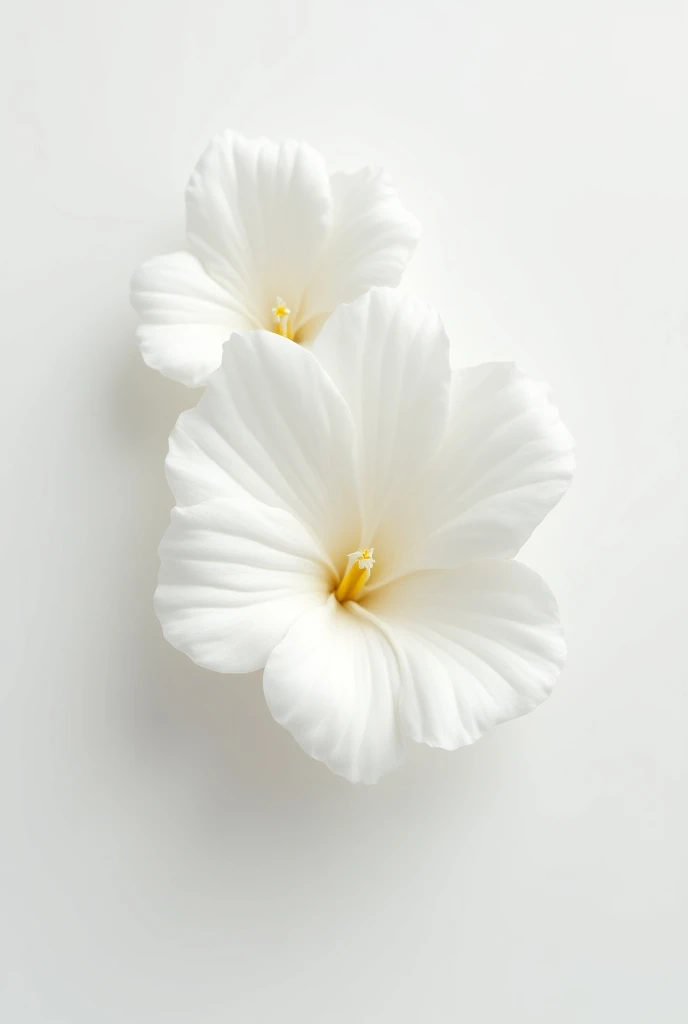 single white violet petal fused with other similar but not identical white violet petals to form an abstract but not very abstract work of art 