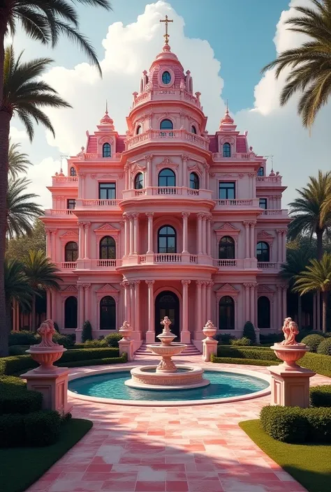 Pink diamond millioniar mansion building inside 