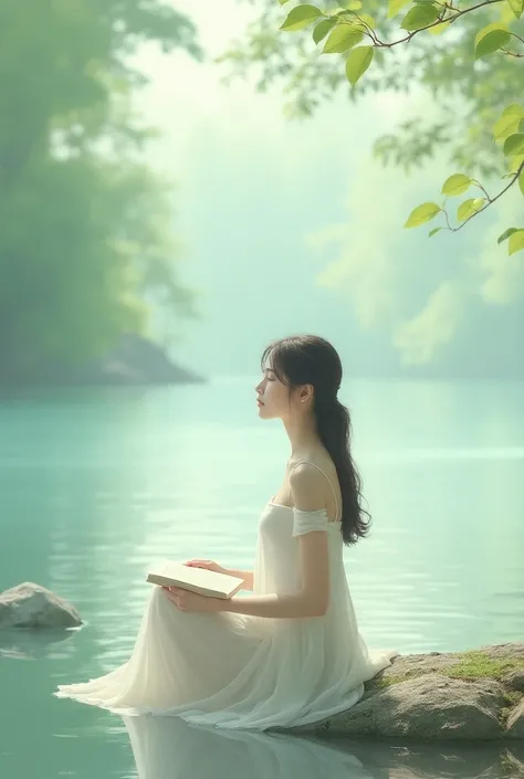  Show me a Korean woman long movie sleeping, swimming, running and reading 