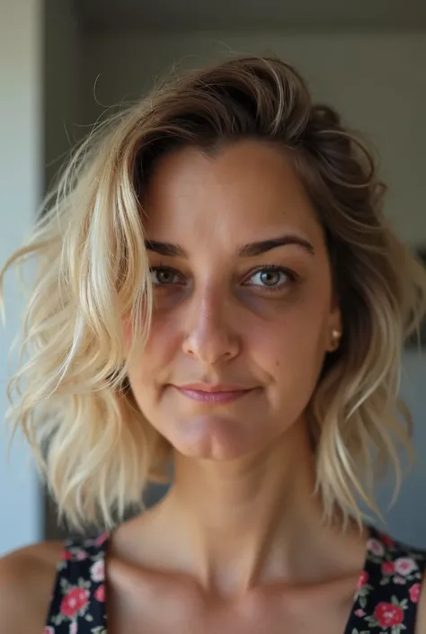   French woman takes a selfie
With a haircut