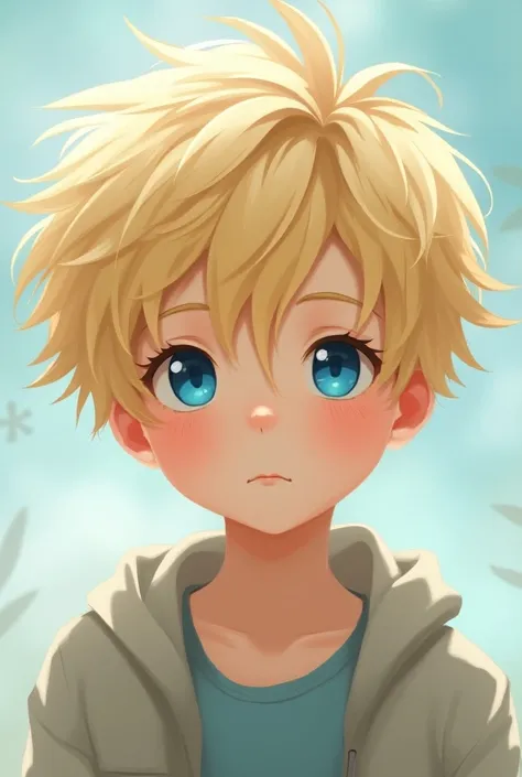 (Anime)A blond boy with blue eyes 