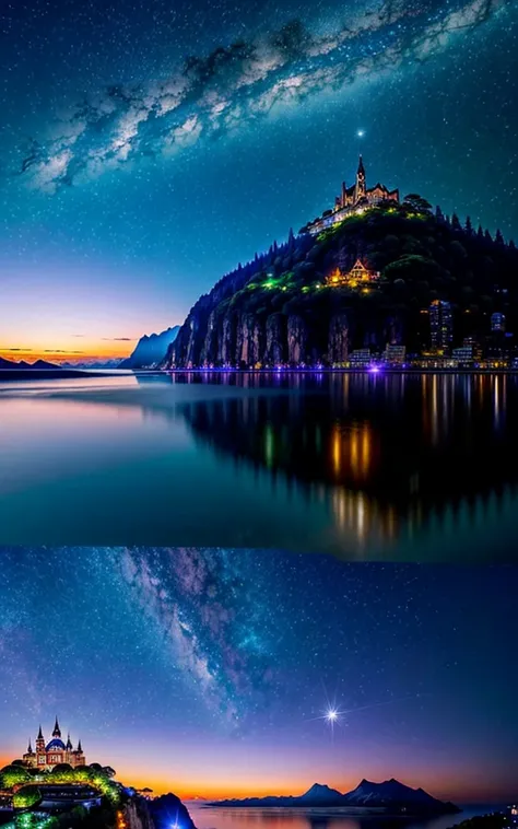 Spectacular views、 Future Cities 、god秘的、 Vivid 、 is glittering、 magic 、 surrealism、god々、 amazing、Little Star, beautiful view, Inspiring Scenery, Spectacular Scenery ,Breathtaking Scenery , amazing風景,Scenery that shakes emotions,Charming landscape,Impressiv...