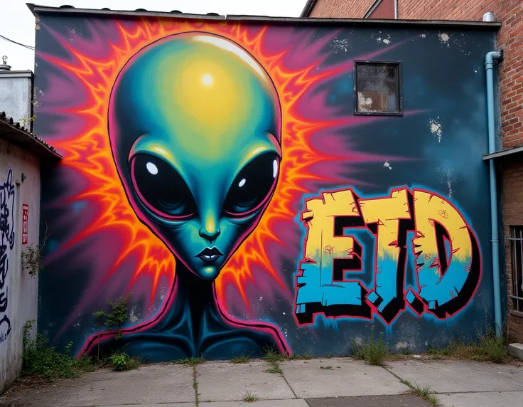 GRAFIttY EN FtheNDthe NEGRthe QUE Dice E.t.D.the 