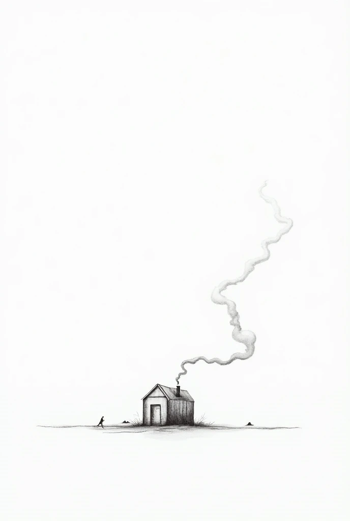 simple black and white drawing of greenhouse gases

