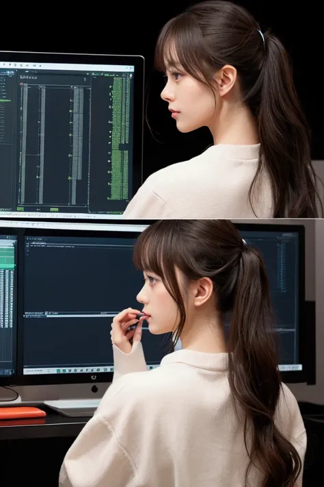  A beautiful programmer developing a program， is related to trading ，style
