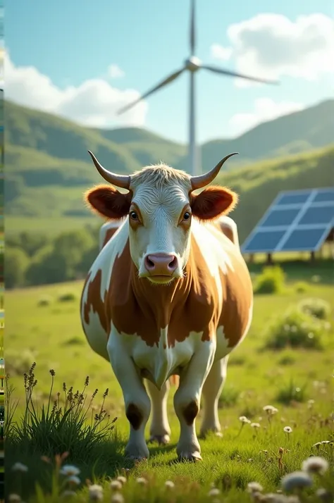 Cow manure finished in electricity 