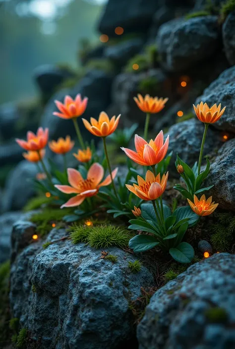  Flowers Growing on Rocks、Bioluminescence、Flower Petal Dance 