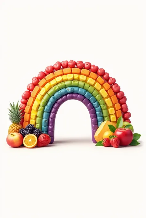 Un logo de nom arc en fruits