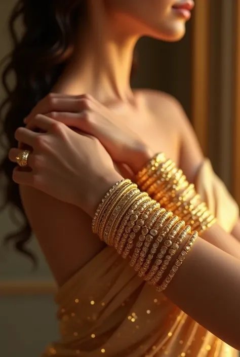 Gold bracelets