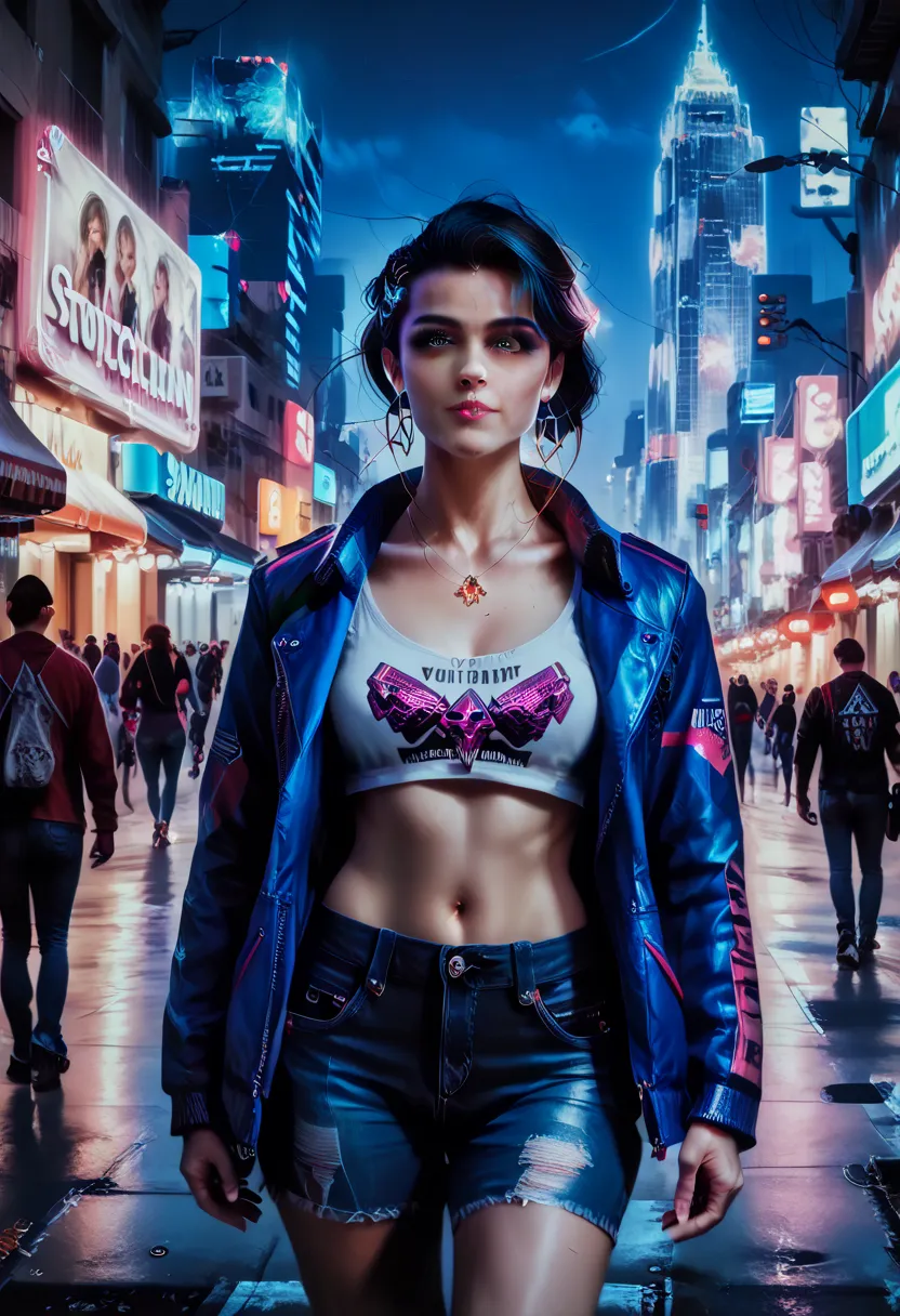 neon city street, anime style neon lights, crowded street full of neon text and signs, beautiful detailed anime style girls walking, heavily detailed neon text, (best quality,8k,highres,masterpiece:1.2),ultra-detailed,(realistic,photorealistic,photo-realis...